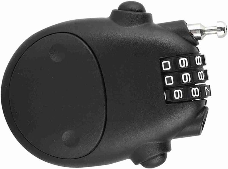 3 Digit Code Combination Pram Lock Pushchair Stroller Password Security Coded Lock 3 Dial Combination L Code LockPassword LockSecurity Coded LockPram LockStroller (Black) - Image 3