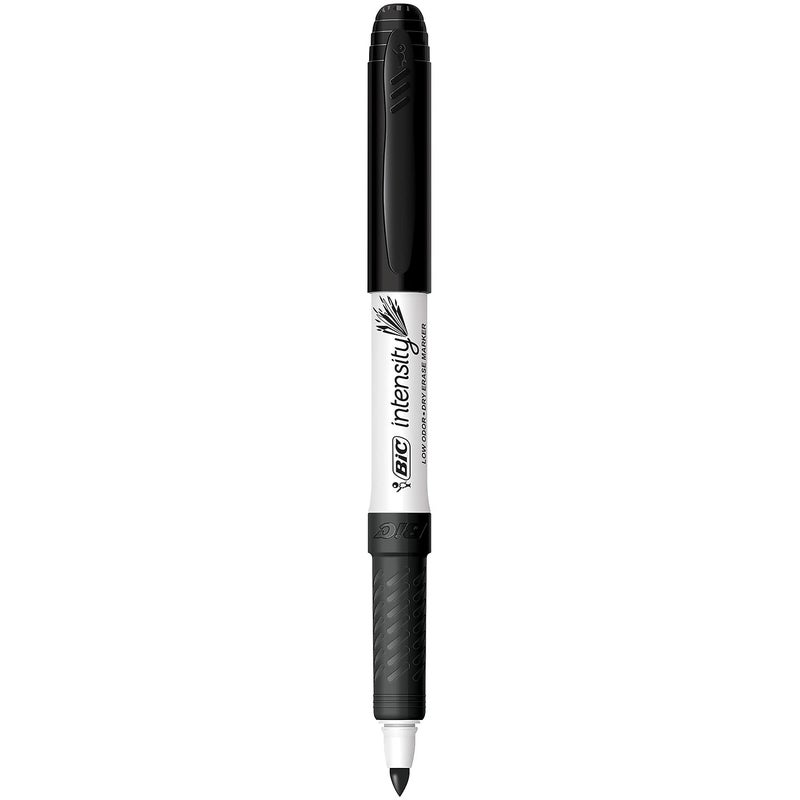 BIC Intensity Dry Erase Markers, Fine Tip, Black, 12/Pack (GDE11BLK) - Image 2