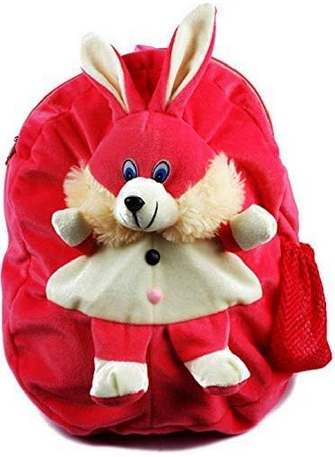 blue tree Cute Kids Backpack Toddler Bag Plush Animal Cartoon Mini Travel Bag For Baby Girl Boy 1-6 Years (Rabbit), 10 liter,Red - Image 4