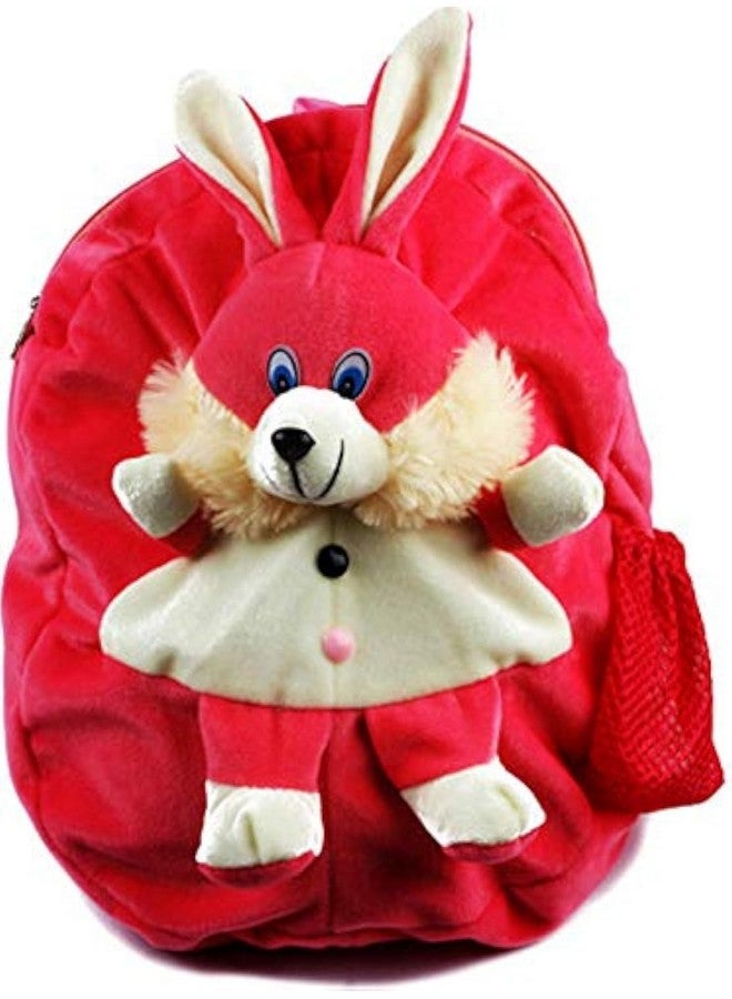 blue tree Cute Kids Backpack Toddler Bag Plush Animal Cartoon Mini Travel Bag For Baby Girl Boy 1-6 Years (Rabbit), 10 liter,Red - Image 1