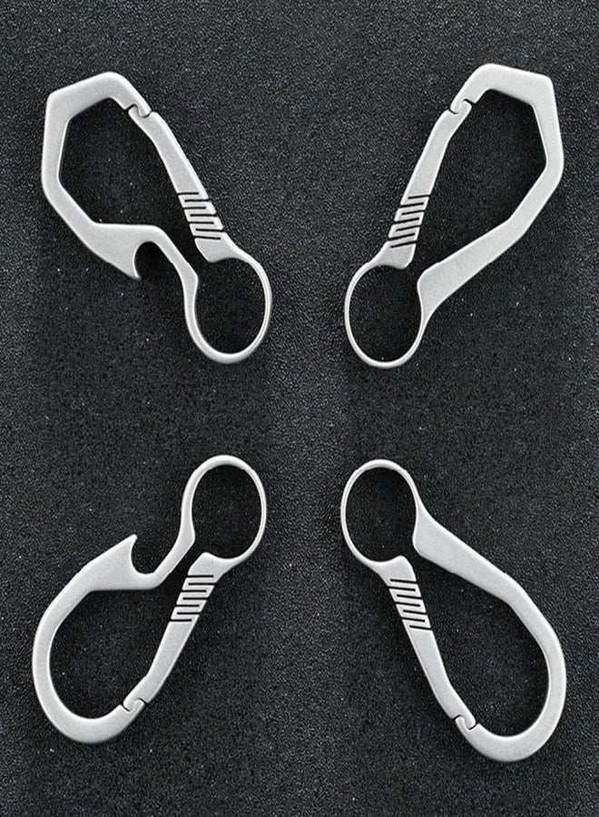 Outdoor Lightweight Titanium Key Chain Quick-release Key Ring Holder - Image 2