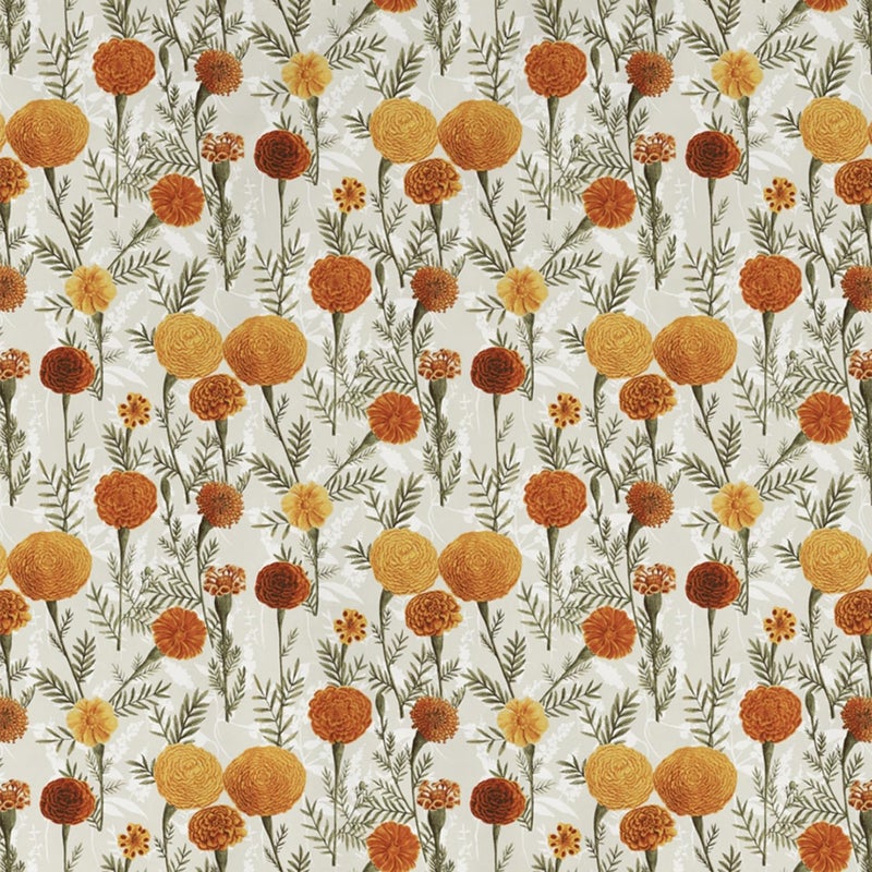 DDECOR Live beautiful DDECOR Live beautiful Cotton Floral 145 TC King Fitted Bedsheet with 2 Pillow Covers - Orangebu  - Image 5