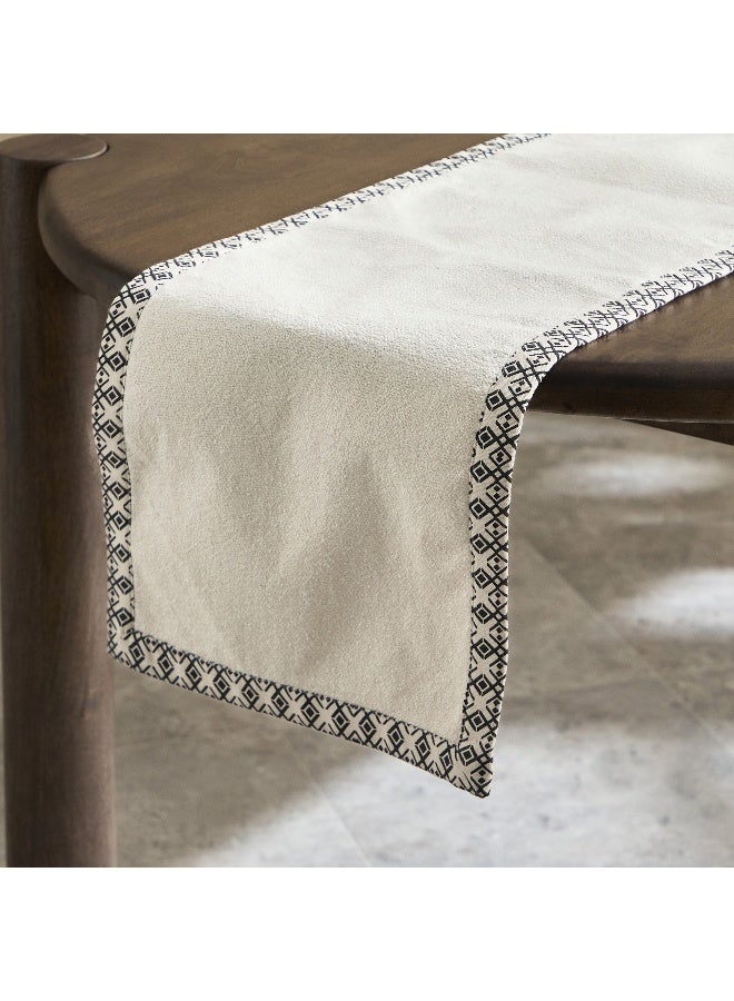 Home Box NoirClay Printed Flange Table Runner - 33x180 cm  - Image 2