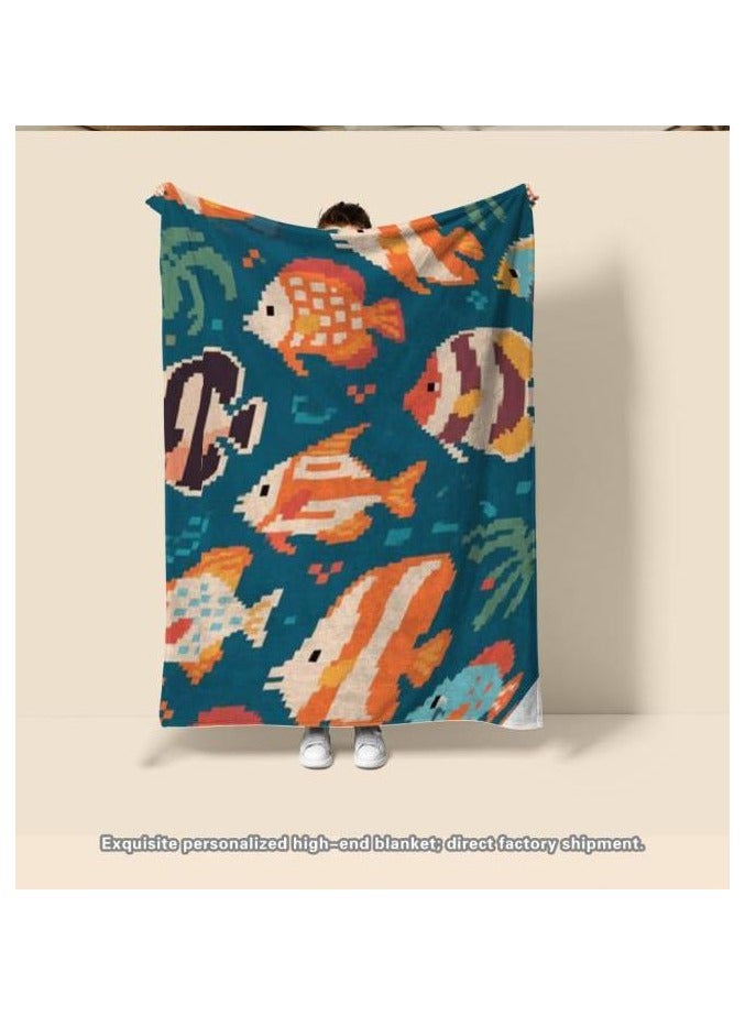 عام بطانية رقيقة من الفانيلا (دافئة ومريحة، ومناسبة للنوم واستخدام الألعاب وإزالة الغبار ومقاومة للرمل) 150 سم * 200 سم - 50 - Image 3