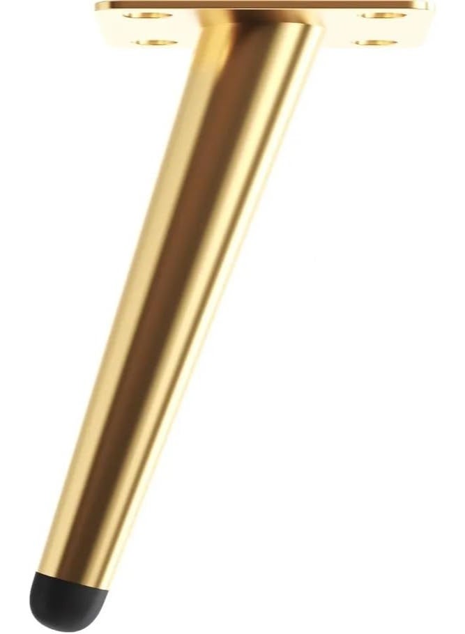 Set of 4 Stainless Steel Furniture Legs – Ideal for Desks, Chairs and Tables (Gold, 10cm, Angled) - Image 2
