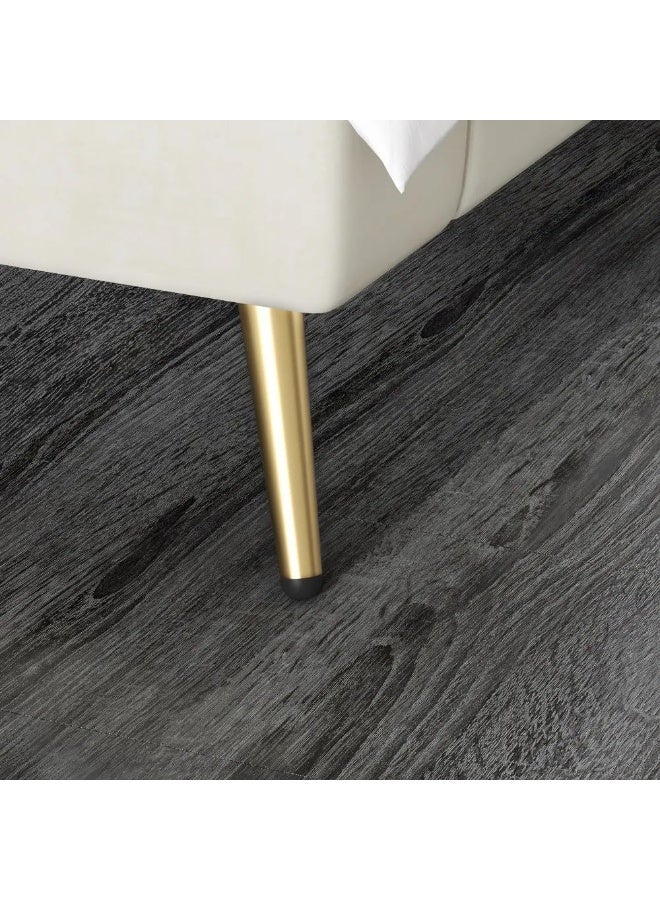 Set of 4 Stainless Steel Furniture Legs – Ideal for Desks, Chairs and Tables (Gold, 10cm, Angled) - Image 3