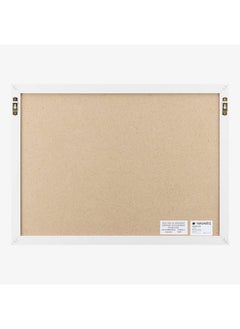 Navaris Framed Linen Bulletin Board - 17 X 23 Inches Fabric Jewelry Organizer Pinboard For Wall Memory Memo Pin Board - Pink Linen With White Frame  - Image 4