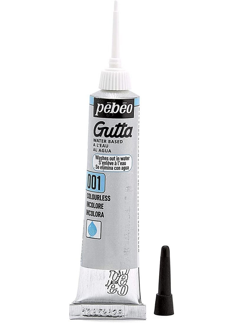 Pebeo Setasilk Silk Painting Water-Based Gutta Tube, 20 ml Colorless - Image 2