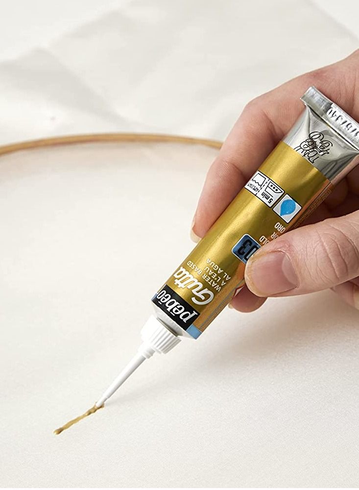 Pebeo Setasilk Silk Painting Water-Based Gutta Tube, 20 ml Colorless - Image 5