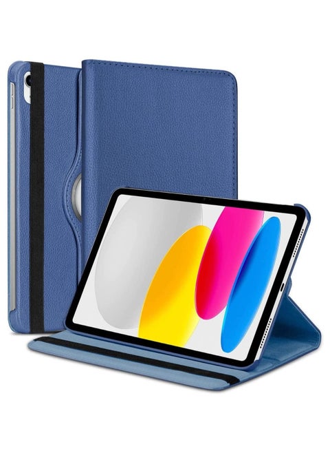 Case for Ipad 10th Generation Case 2022 iPad 10.9 Inch Case, iPad 10 Case Leather Smart Tablet 360° Rotating Case For IPad 10th Gen 2022 Release A2696 A2757 A2777 (Blue)