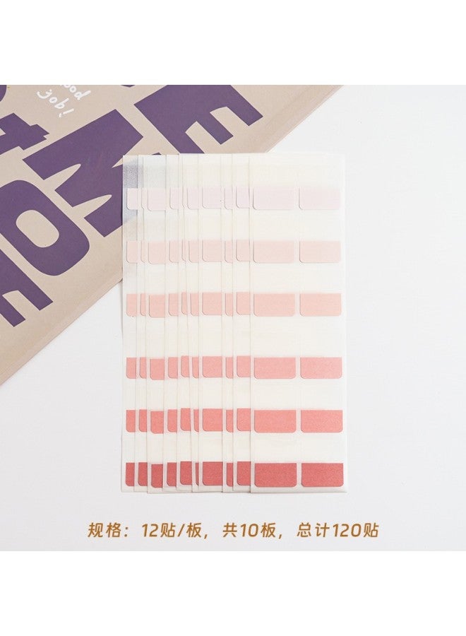 YILI Morandi Student Classification Writing Index Sticker Label Sticker Sticky Note Color Fluorescent Sticker Signature Paper Cable Sticker - Image 1