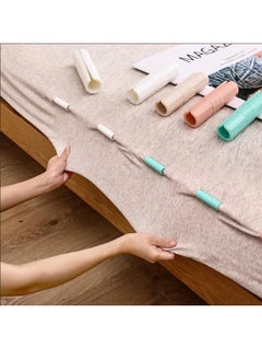 10 Pieces Bed Sheet Grippers Fasteners Mattress Grippers Sofa Fastener Slip-Resistant Fixing Holder Straps For Keep Sheets Snug