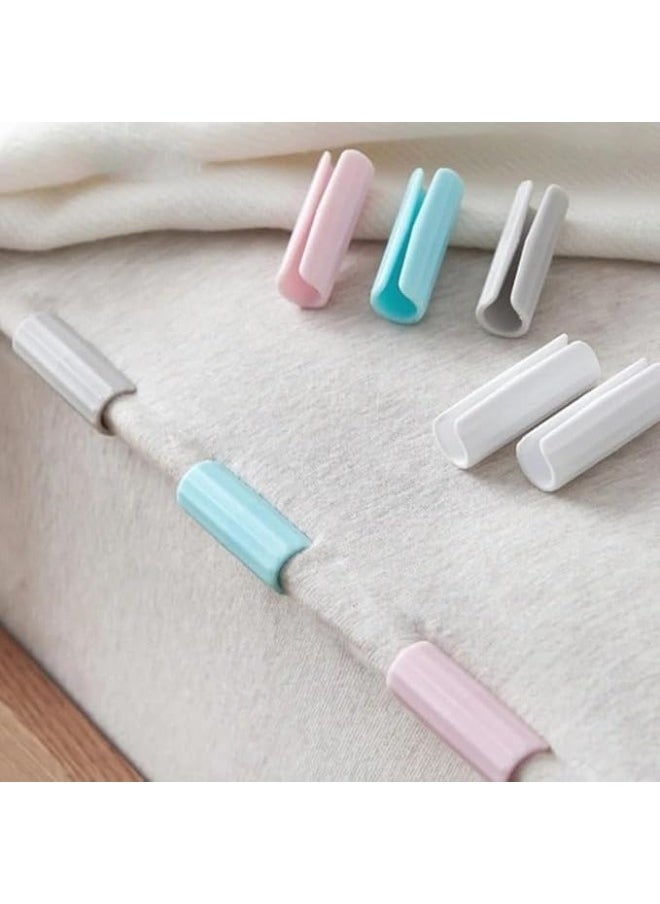 Happy Home - 10 Pieces Bed Sheet Grippers Fasteners Mattress Grippers Sofa Fastener Slip-Resistant Fixing Holder Straps For Keep Sheets Snug - Image 1