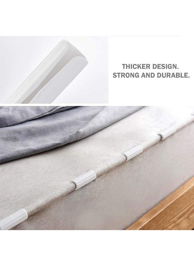 Happy Home - 10 Pieces Bed Sheet Grippers Fasteners Mattress Grippers Sofa Fastener Slip-Resistant Fixing Holder Straps For Keep Sheets Snug - Image 1