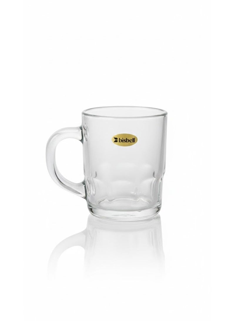 Bisbell Glass Mug Set 3 Pieces 230ml Clear Lead-Free Glass Mugs Dishwasher Safe - Image 4