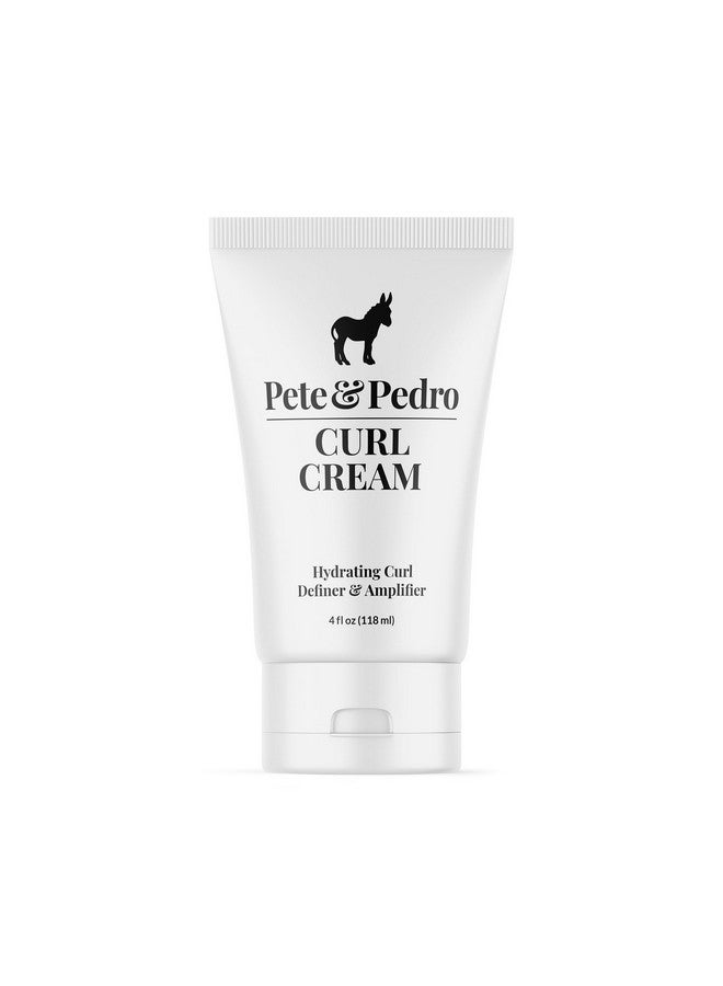 Pete & Pedro Curl Cream Hydrating Curls Hair Definer & Amplifier For Men & Women Natural Shine & Strong Curls & Waves Frizz Reducer Curly & Wavy Hair Types Shark Tank Featured 4 Oz. - Image 1