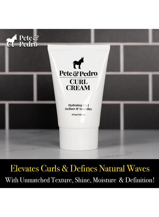 Pete & Pedro Curl Cream Hydrating Curls Hair Definer & Amplifier For Men & Women Natural Shine & Strong Curls & Waves Frizz Reducer Curly & Wavy Hair Types Shark Tank Featured 4 Oz. - Image 3