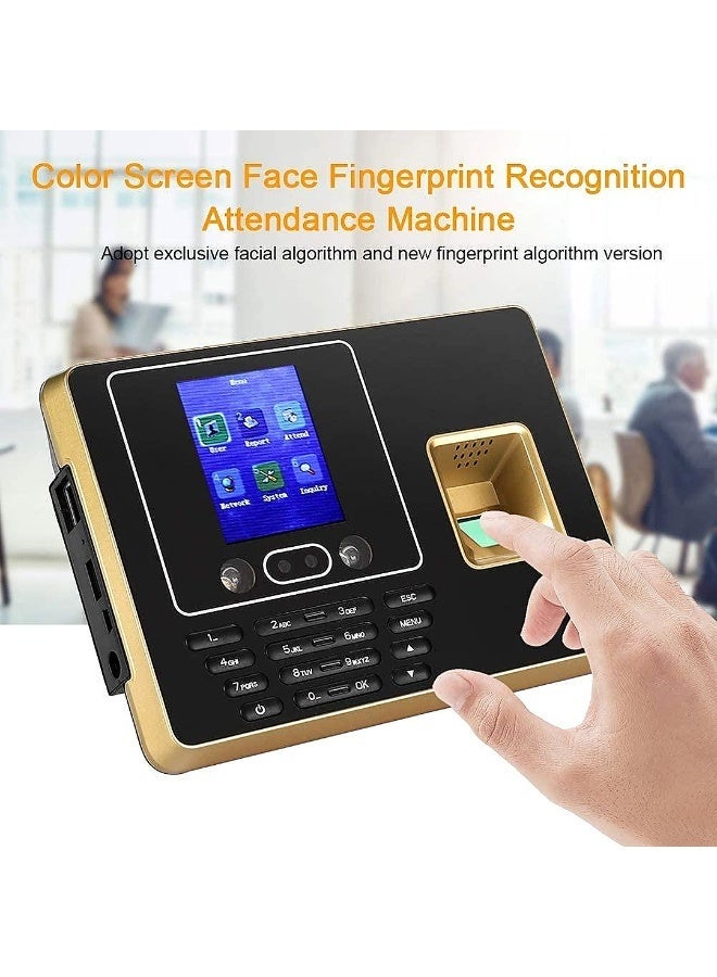 Crony F30 Biometric Time Attendance System with Face Recognition & Fingerprint Scanner, 2.8-Inch LCD Employee Attendance Clock with Password Verification, TCP/IP & USB, 100,000 Record Capacity, Excel Report Export - Image 3