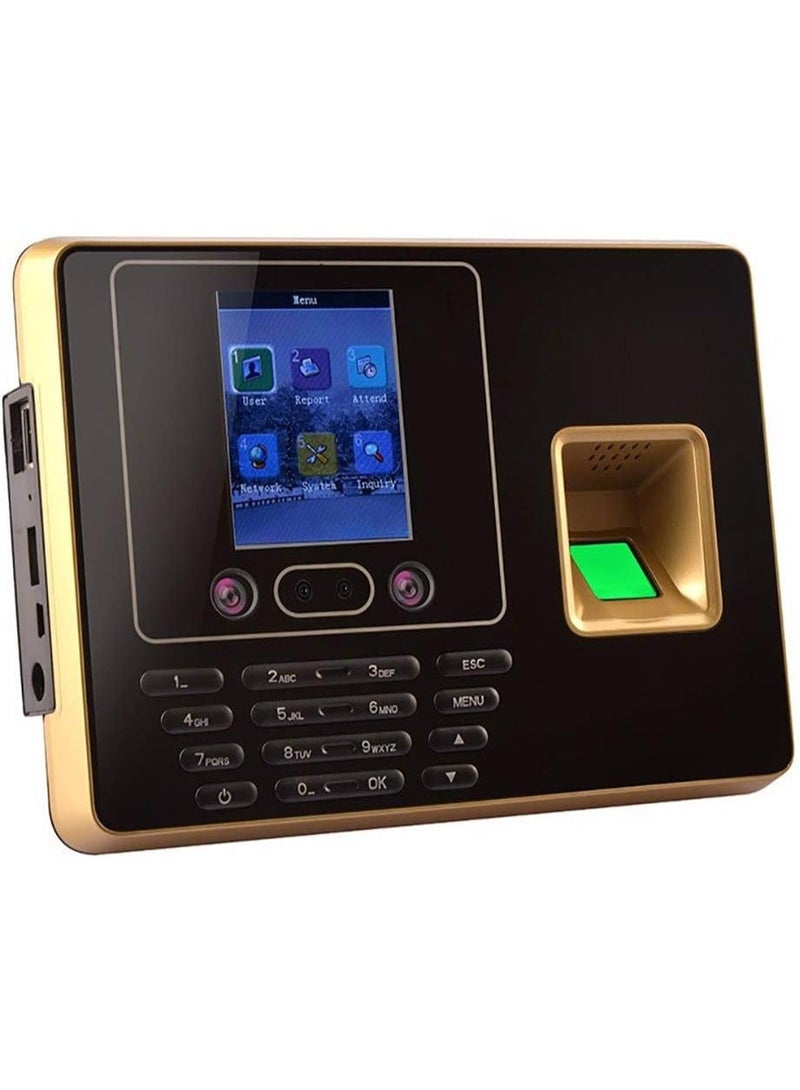 Crony F30 Biometric Time Attendance System with Face Recognition & Fingerprint Scanner, 2.8-Inch LCD Employee Attendance Clock with Password Verification, TCP/IP & USB, 100,000 Record Capacity, Excel Report Export - Image 1