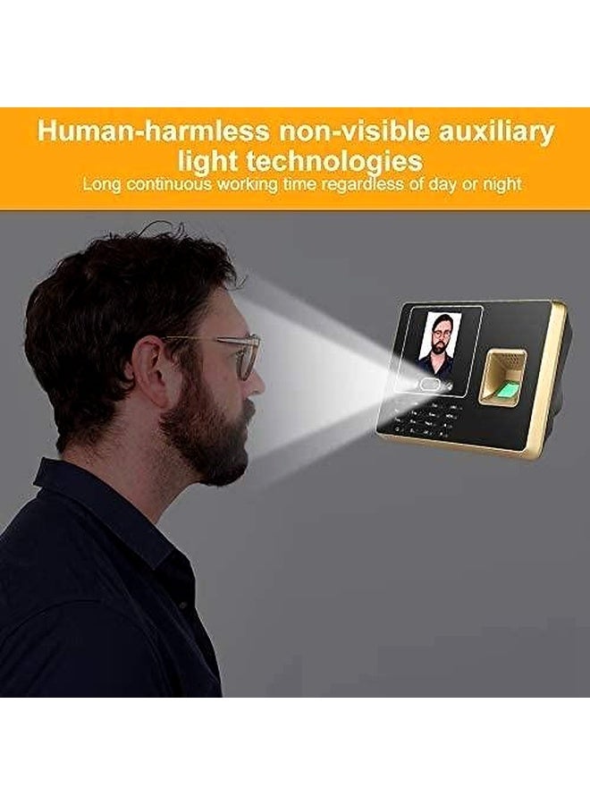 Crony F30 Biometric Time Attendance System with Face Recognition & Fingerprint Scanner, 2.8-Inch LCD Employee Attendance Clock with Password Verification, TCP/IP & USB, 100,000 Record Capacity, Excel Report Export - Image 4