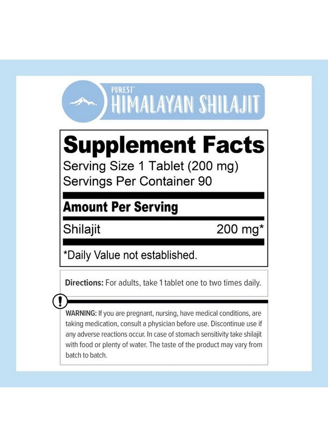 Pure Himalayan Shilajit شيلجيت هيمالايا النقي، قوة عالية للرجال والنساء، 75 حصة من أقراص شيلجيت هيمالايا الأصلية النقية، 85+ معادن نادرة، حمض فلفي، مختبر أمريكي طرف ثالث - Image 2