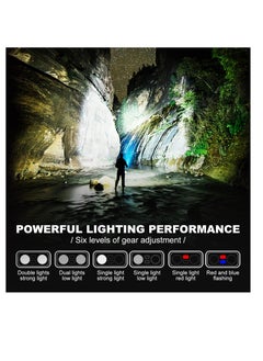 KASTWAVE Pocket Flashlight with Clip, Digital Power Display Rechargeable Cap Lights Clip On Hat, 180 Degree Twist Small Flash Light, LED Magnetic Flat EDC Pocket Light for Running, Camping, Cycling, Black  - Image 5