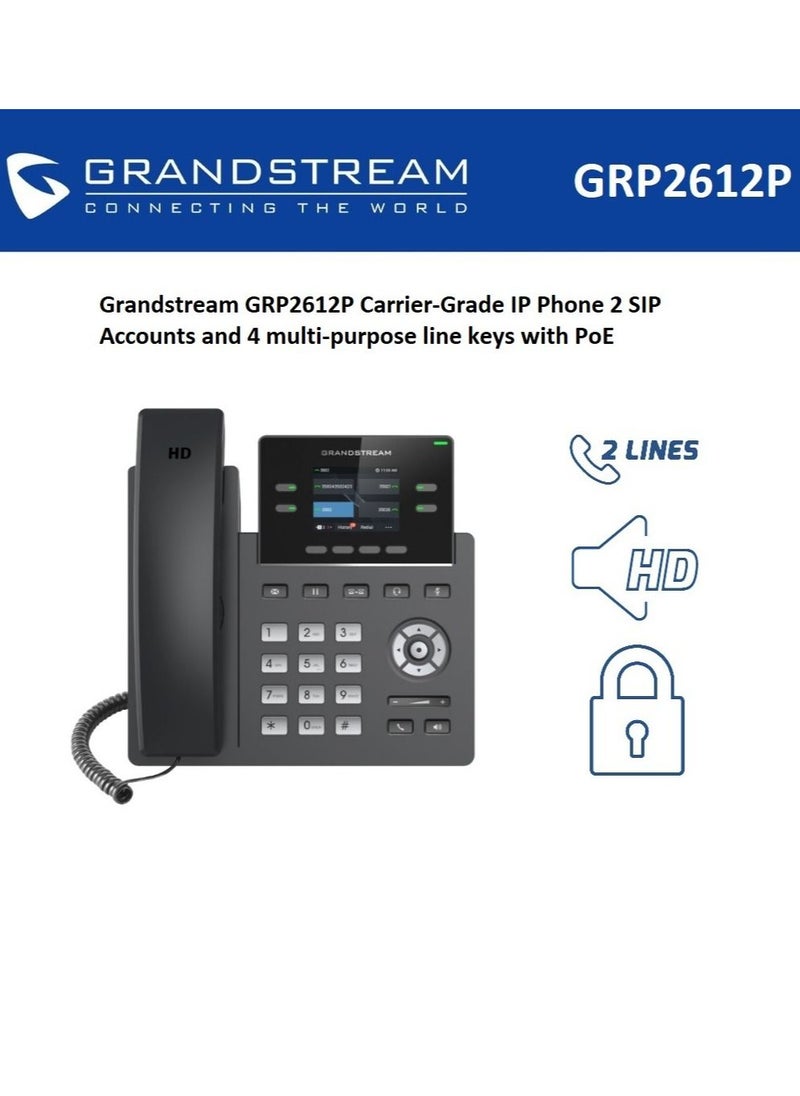Grandstream - GRP2612P Carrier-Grade IP Phone - Image 1