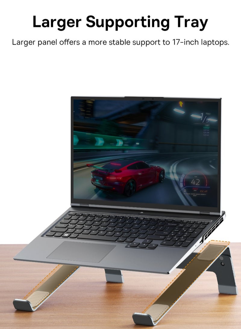 بيسوس حامل لابتوب  قابل للتعديل - رمادي - Image 4