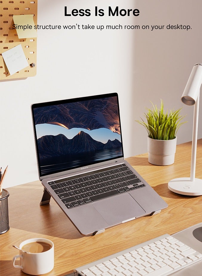 بيسوس حامل لابتوب  قابل للتعديل - رمادي - Image 5