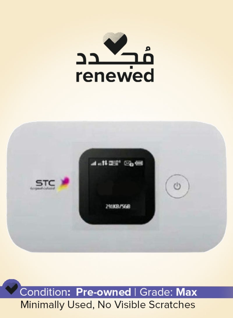 STC Renewed - E5577s-932 Quicknet 4G Mobile MyFi Router – 3000 mAh Battery (STC Locked) white - Image 1
