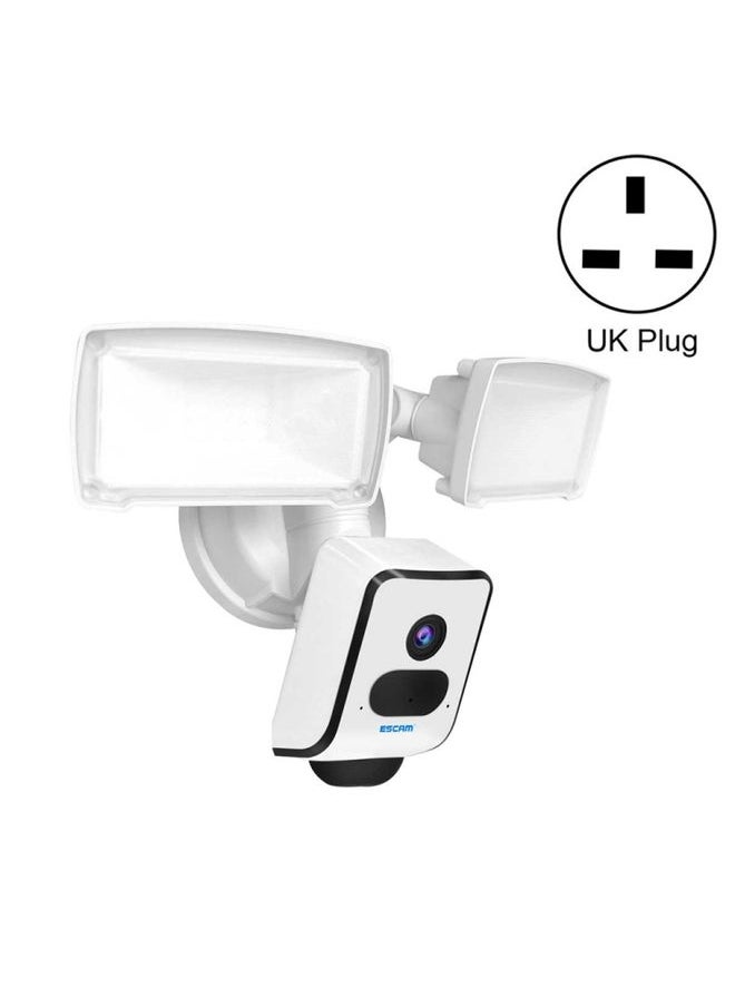 BURAQ - ESCAM QF612 3MP WiFi IP Camera & Floodlight, Support Night Vision / PIR Detection(UK Plug) - Image 1