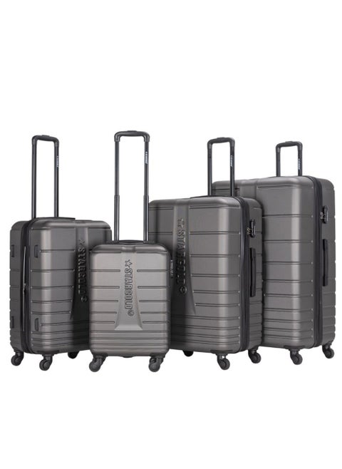 Hardside Spinner 4 Piece Luggage Trolley Set With Number Lock