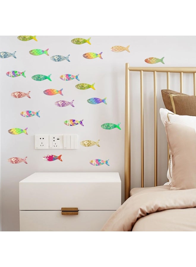 30Pcs Wooden Fish Cutouts DIY Craft, Unfinished Blank Wooden Signs, Fish Shaped Wood Cut Out Wood Craft Supplies, Fish Shaped Wooden Cutouts for Crafts with Hemp Rope, Animals Hanging Ornaments - Image 3