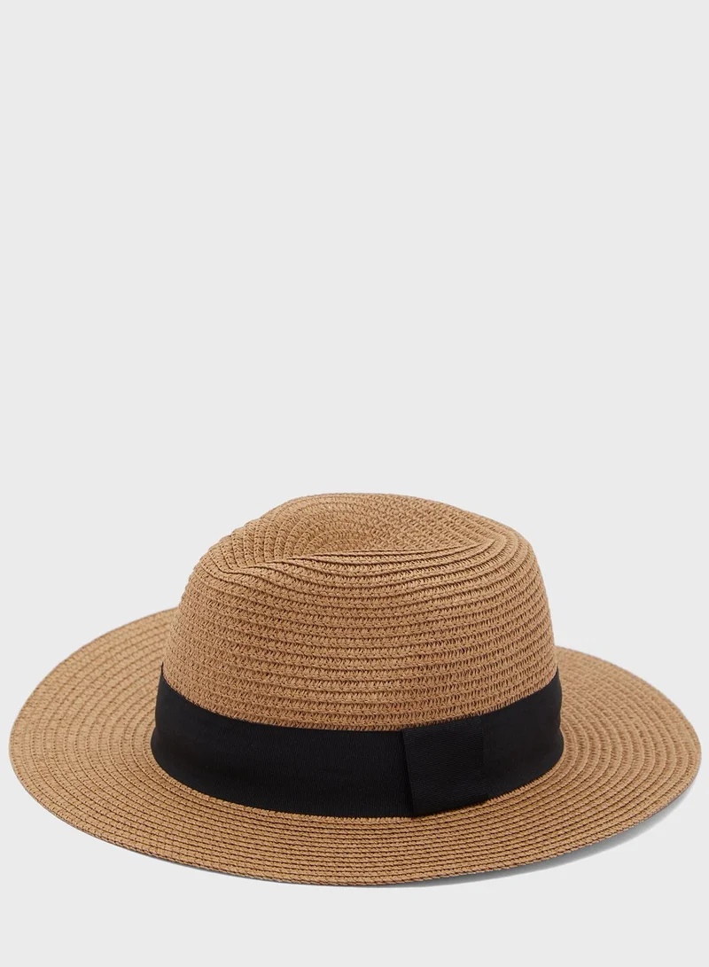 NEW LOOK Plain Woven Fedora Bucket Hat