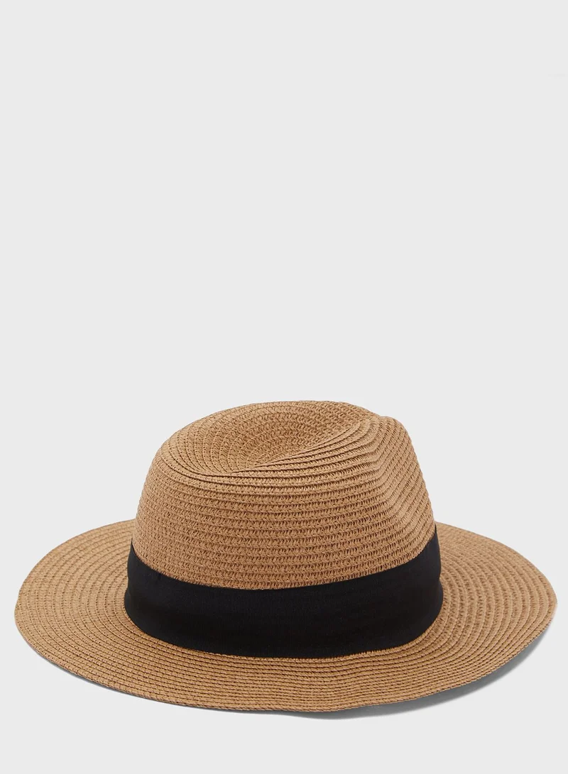NEW LOOK Plain Woven Fedora Bucket Hat