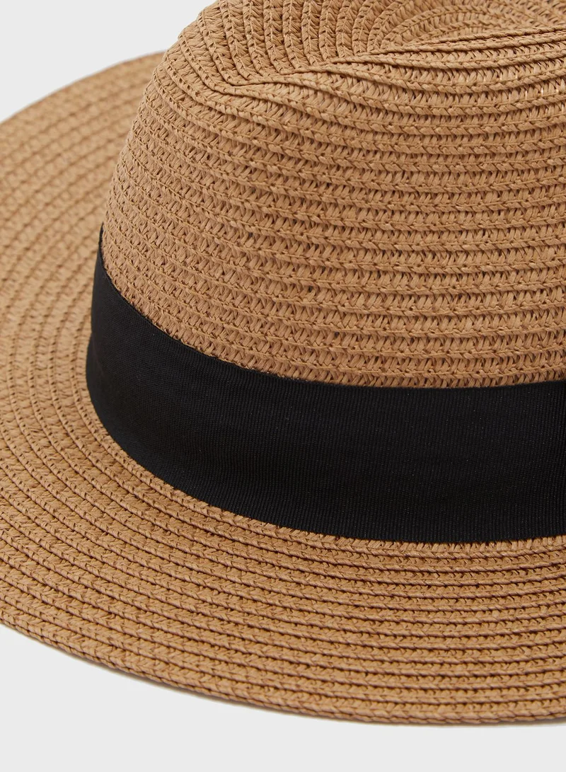 NEW LOOK Plain Woven Fedora Bucket Hat