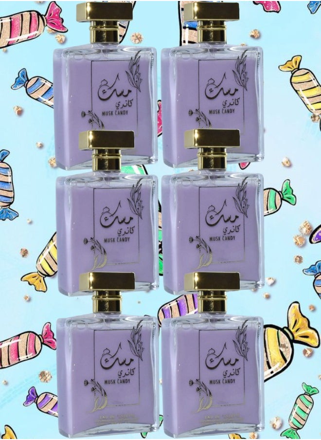 مسك 6 قطع عطر كاندي مسك 100 مل  - Image 1