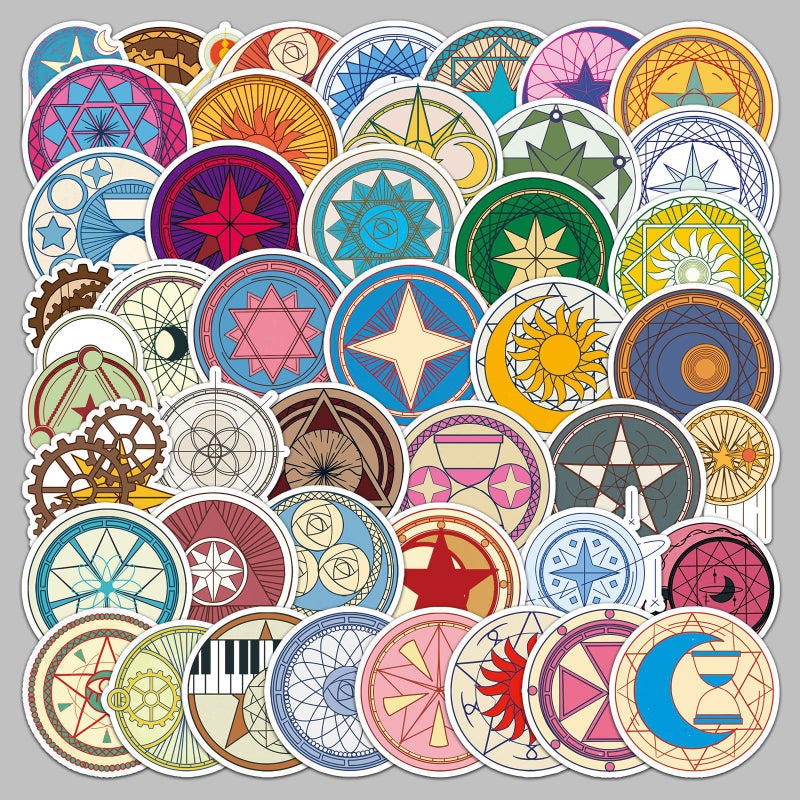 50 Pieces Original Magic Array Cartoon Waterproof Decorative Creative Milk Tea Cup Mobile Phone Shell Notebook Journal Stickers - Image 3