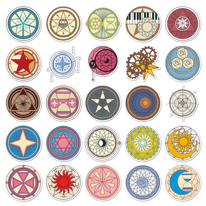50 Pieces Original Magic Array Cartoon Waterproof Decorative Creative Milk Tea Cup Mobile Phone Shell Notebook Journal Stickers - Image 4