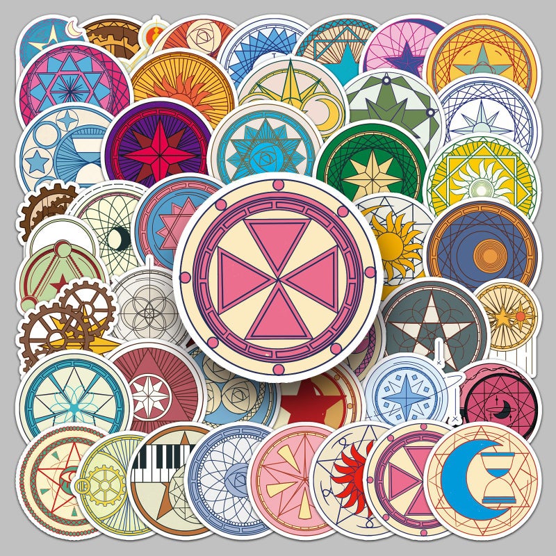 50 Pieces Original Magic Array Cartoon Waterproof Decorative Creative Milk Tea Cup Mobile Phone Shell Notebook Journal Stickers - Image 2