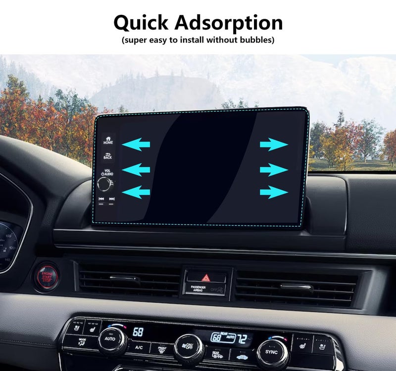 AZZIGO Tempered Glass Screen Protector For 2023 2024 2025 Honda Pilot (EX-L/TrailSport/Touring/Elite/Black Edition) 9 Inch Touchscreen Accessories HD - Image 5