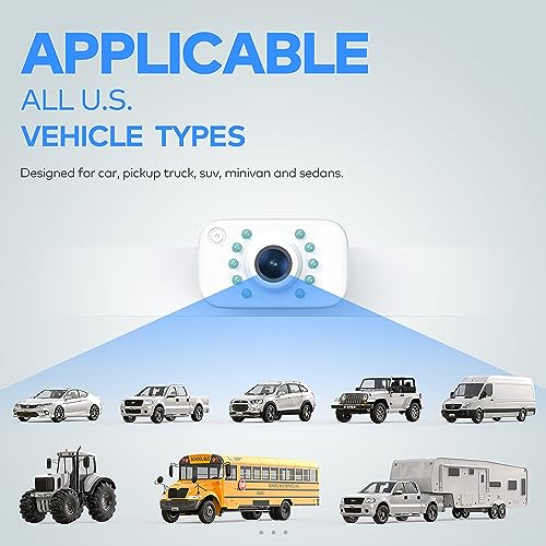 eRapta كاميرا خلفية HD eRapta ERT02 للسيارات والشاحنات وسيارات الدفع الرباعي بزاوية رؤية 149° ورؤية ليلية ومقاومة للماء بمستوى IP69K - Image 3