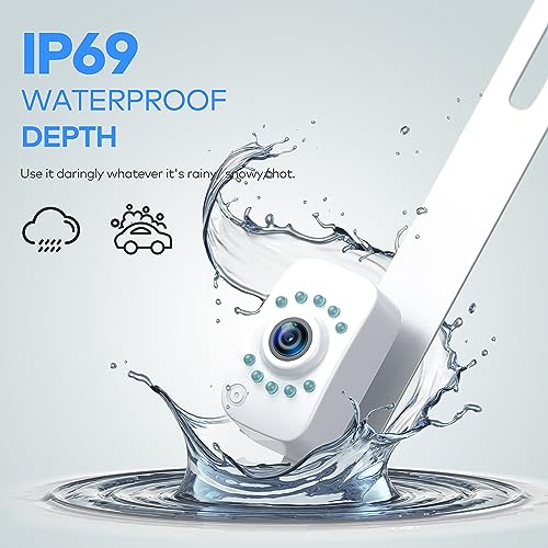 eRapta كاميرا خلفية HD eRapta ERT02 للسيارات والشاحنات وسيارات الدفع الرباعي بزاوية رؤية 149° ورؤية ليلية ومقاومة للماء بمستوى IP69K - Image 4