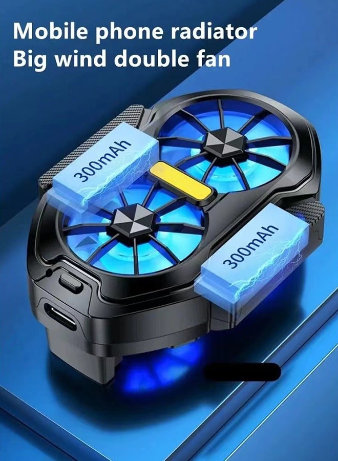 Dual-Core Phone Cooler Fan – Universal Semiconductor Radiator for Gaming, Live Streaming, Outdoor Vlog (All Phones) - Image 3
