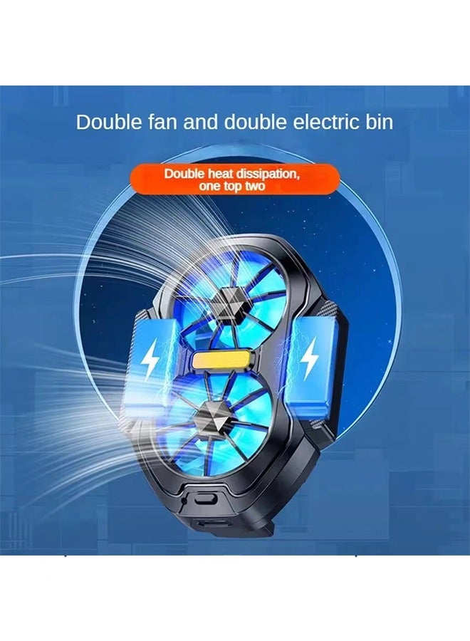 Dual-Core Phone Cooler Fan – Universal Semiconductor Radiator for Gaming, Live Streaming, Outdoor Vlog (All Phones) - Image 5