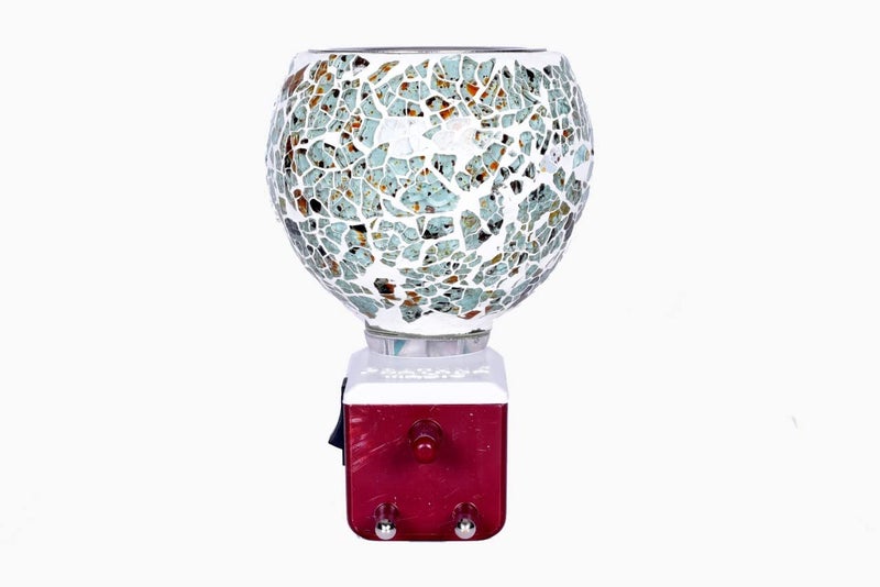 Krishi Multipurpose Ceramic Kapoor Dani Night lamp Electric Incense Burner Aroma Burner with Night Lamp Aroma Kapoor Dani Electric Kapur Burner Electric Dhoop Dani for Home Office S_4 - Image 2