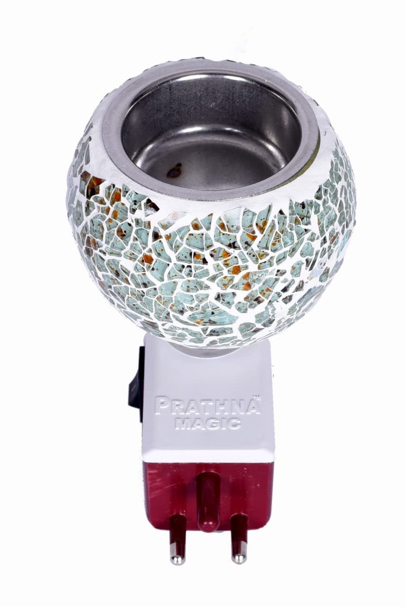 Krishi Multipurpose Ceramic Kapoor Dani Night lamp Electric Incense Burner Aroma Burner with Night Lamp Aroma Kapoor Dani Electric Kapur Burner Electric Dhoop Dani for Home Office S_4 - Image 5