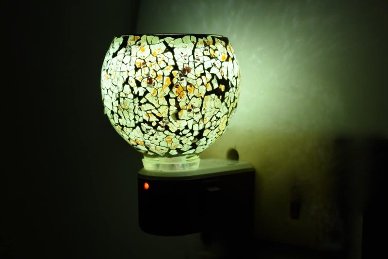 Krishi Multipurpose Ceramic Kapoor Dani Night lamp Electric Incense Burner Aroma Burner with Night Lamp Aroma Kapoor Dani Electric Kapur Burner Electric Dhoop Dani for Home Office S_4 - Image 1