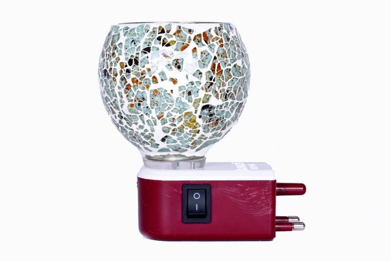 Krishi Multipurpose Ceramic Kapoor Dani Night lamp Electric Incense Burner Aroma Burner with Night Lamp Aroma Kapoor Dani Electric Kapur Burner Electric Dhoop Dani for Home Office S_4 - Image 3