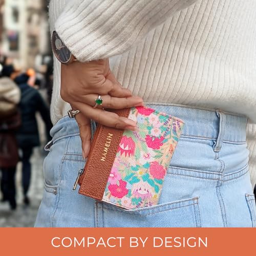 HAMELIN Women’s Wallet | Slim Card Holder Wallet for Women Stylish | Compact Ladies Purse with Card Holder | Small Purse |Versatile Mini Wallets for Girls | Ideal Gift for Women | Indian Summer - Image 4
